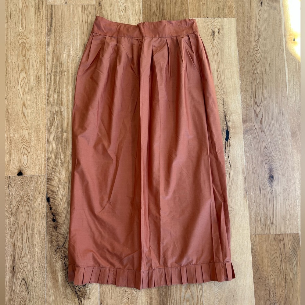 Vintage Burnt Orange Midi/ Maxi Skirt